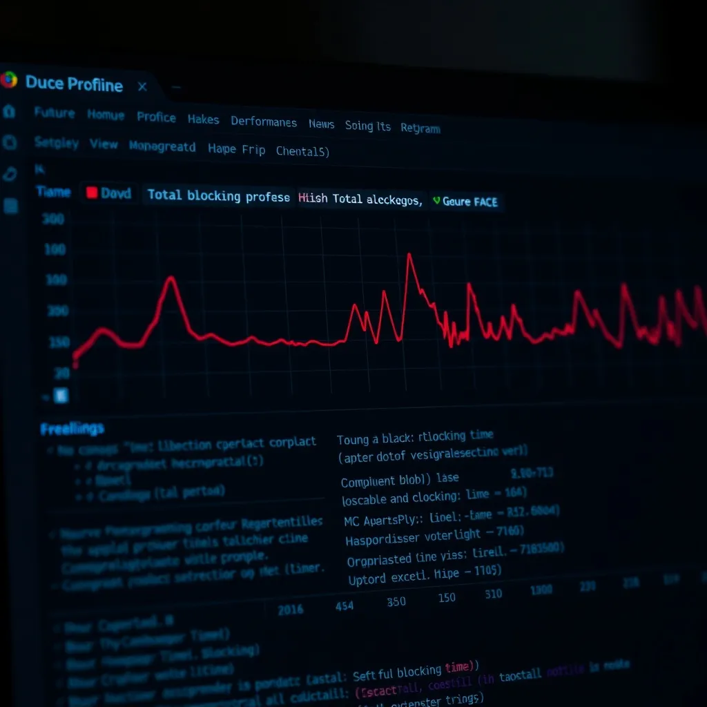A technical screenshot of a web performance profiler showing